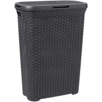 WäSchekorb Curver Rattan WäSchebox WäScheköRbe WäSchesammler 40L Dunkel Grau