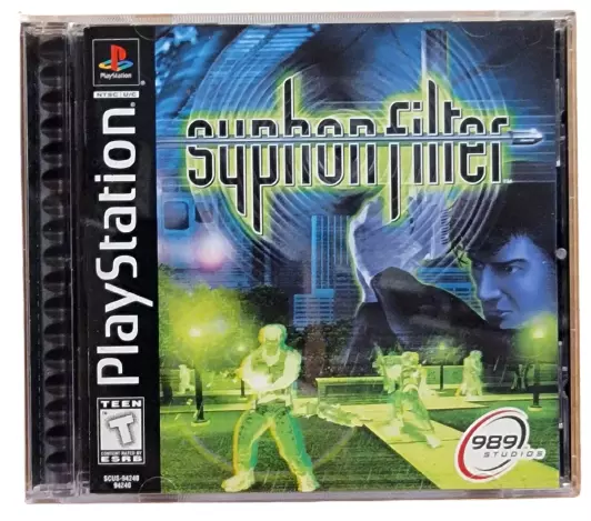 Syphon Filter (Playstation 1 PS1) Complete CIB! Black Label Disc Near Mint  Works 711719424024