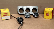Vintage Eelco Under Dash Stewart Warner Gauge Package 2 Amp Oil Temp Hot Rod