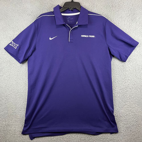 Nike TCU Polo Shirt Adult Large Horned 