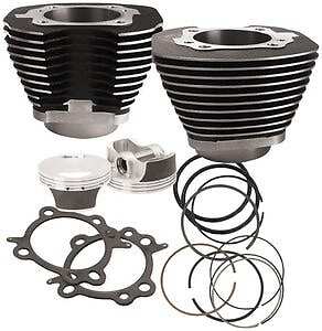 S&S Cycle 106" CI Big Bore Cylinder Kit Black 10:1 Compression 07-16 Harley - Bild 2 von 2