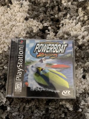 VR Sports Powerboat Racing PlayStation 1 PS1 Complete Black Label ...