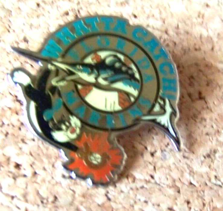 1992 Florida Marlins pin Looney Tunes Sylvester the cat Whatta Catch MLB c45156