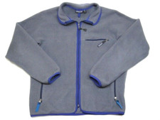 Vintage Made in USA Patagonia Full Zip Gray Fleece Jacket Coat Men's XL