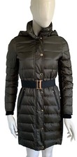 Woman's Burberry Olive Green Puffer Coat Size Uk 4 - Us 2 - It36