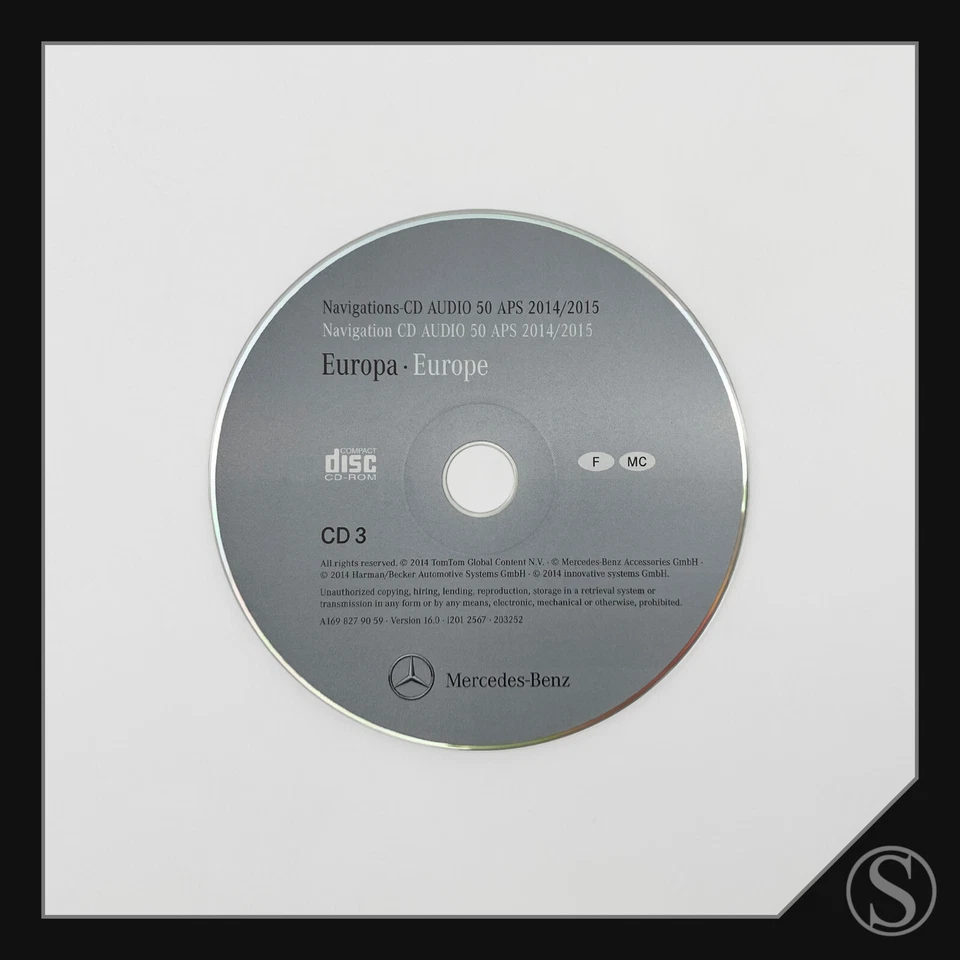 Mercedes-Benz Europa Navigations-CD Audio 50 APS 2014/2015 W169 W203 W164 smart - Bild 4 von 4