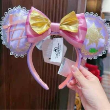 Disney* Parks Princess Tangled Rapunzel Minnie Mickey Mouse Ears Bow Headband US