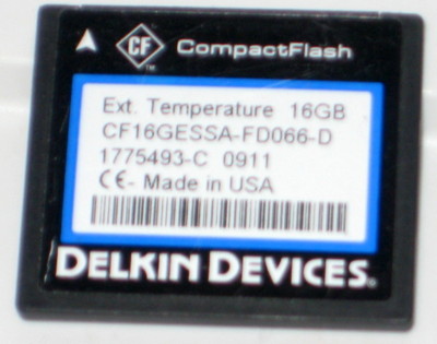 Delkin Devices 16GB Industrial COMPACTFLASH Memory Card   CF16GESSA-FD066-D