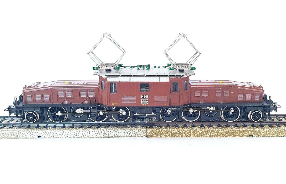 Locomotive Lombardi échelle 0 (1/45) - Crocodile CE 12251 - Marron - Laiton - Italie