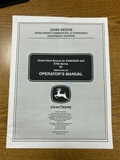 JOHN DEERE OPERATORS MANUAL QUICK HITCH BROOM OMM144943 G9