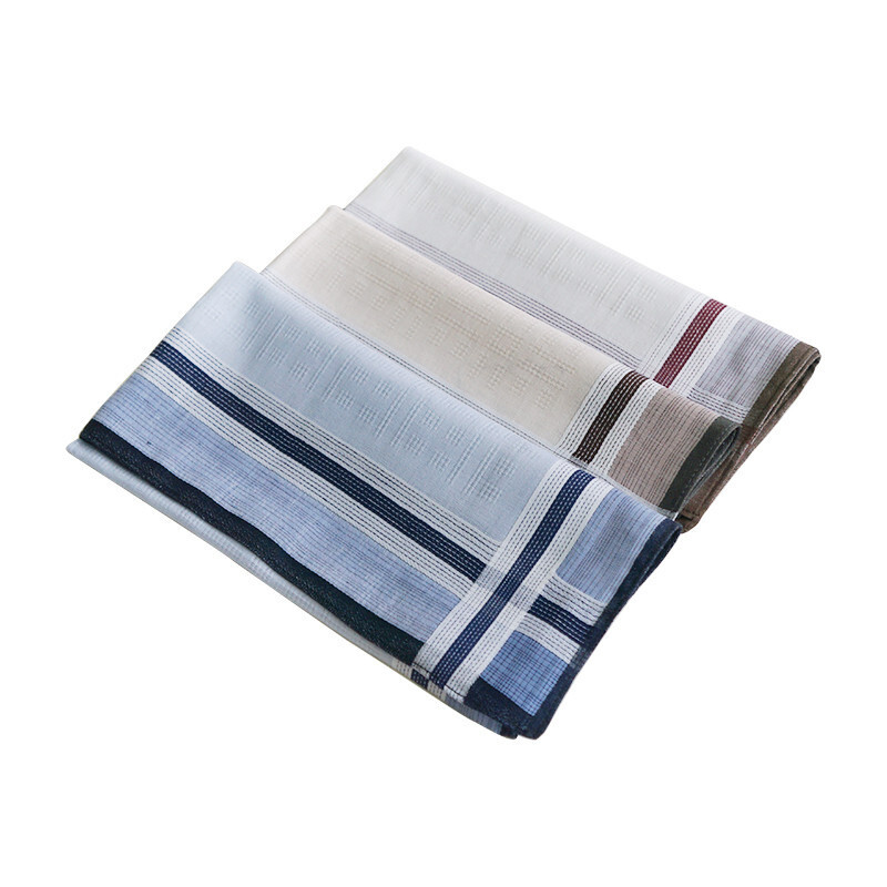 Men's 100 Pure Cotton Handkerchiefs Pocket Square Hanky Bulk Premium