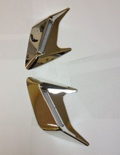 Chrome Universal Porthole Vent Car Intake Scoop Air Flow Fender Hood Afl-fx035c