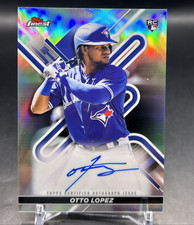 2022 Topps Finest OTTO LOPEZ Rookie AUTO card - Blue Jays & Marlins. rookie card picture