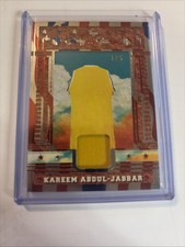 2025 Leaf Glory of the Game Kareem Abdul-Jabbar Game Used Jersey 1/5 Lakers