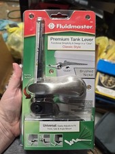 Bathroom Toilet Handle Tank Flush Lever Universal Mount Replacement Part Nickel