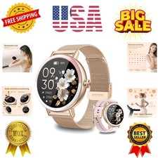 Smart Watches for Women Android/iPhone, Waterproof Fitness Tracker with Blue...