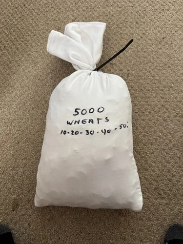 1909-1958 PDS Lincoln Wheat Penny Bag 5000 Coins UNSEARCHED MIXED DATES