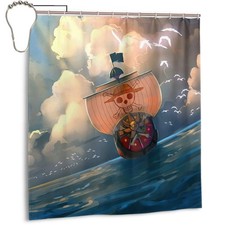 Aoocasi Shower Curtain with 12 Iron Hooks Waterproof Polyester Opaque Personalis