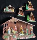 Vintage 60’s Miniature Nativity Set Shiny Brite Plastic Hong Kong Christmas LOT — photo 4