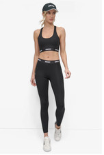NWT / DKNY / Cropped Mid Rise Logo Waist Legging / XS