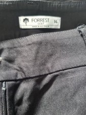 Pantalones de golf Forrest Golf Australia negros 14 elásticos