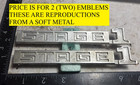 2 REPRODUCTION BUICK GS STAGE 1 CIRCA '72 FENDER EMBLEMS 1243120 {7213}
