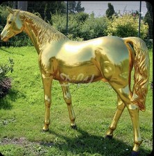 PFERD XXL lebensgroß Albert BRAUNER Deko Garten Tier Figur Farbwunsch Möglich