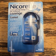 Nicorette Ice Mint 2mg Nicotine Lozenges 20 Count Stop Smoking Aid