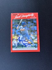 Jack Daugherty Signed 1990 Donruss #461 Card Texas Rangers Autograph COA