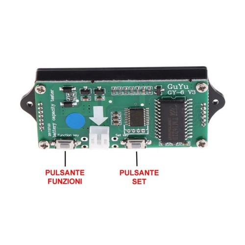 LCD Battery Test Display LCD Verde monitoraggio carica batterie piombo litio - Foto 4 di 7