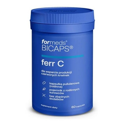 ForMeds Bicaps Ferr C Eisen Iron Vitamin C vegan Blutbildung 60 Kapseln