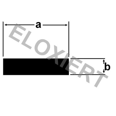 ( 1,40/m) Alu Flachstange ELOXIERT 15x2mm 2 Meter E6/EV1 Aluprofil Flachprofil