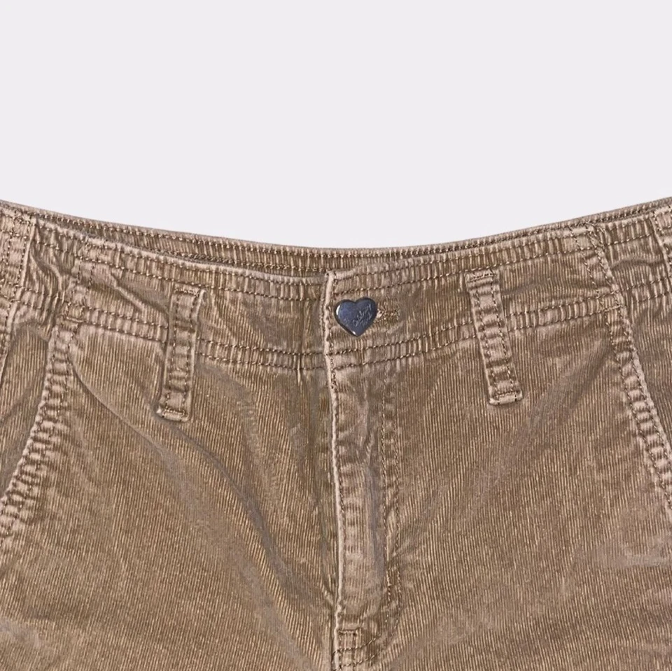 Tan/Beige High Waist Wide leg Corduroy pants - Image 2 of 4