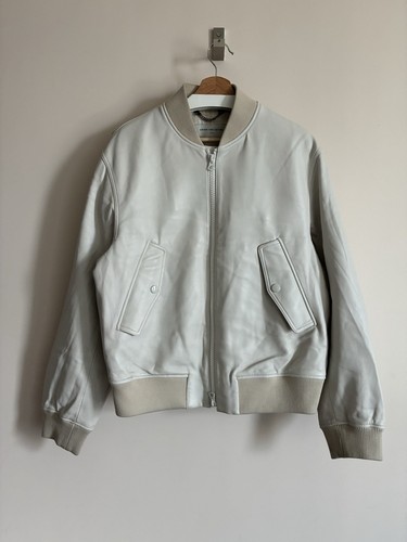 Dries Van Noten Backzip Leather Bomber Jacket
