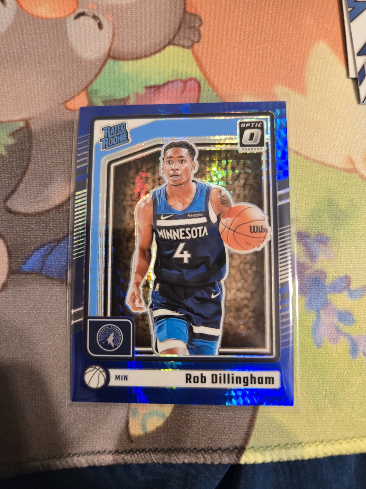 2024-25 Panini Donruss Optic - Blue Hyper Prizm #259 Rob Dillingham (RC) /175