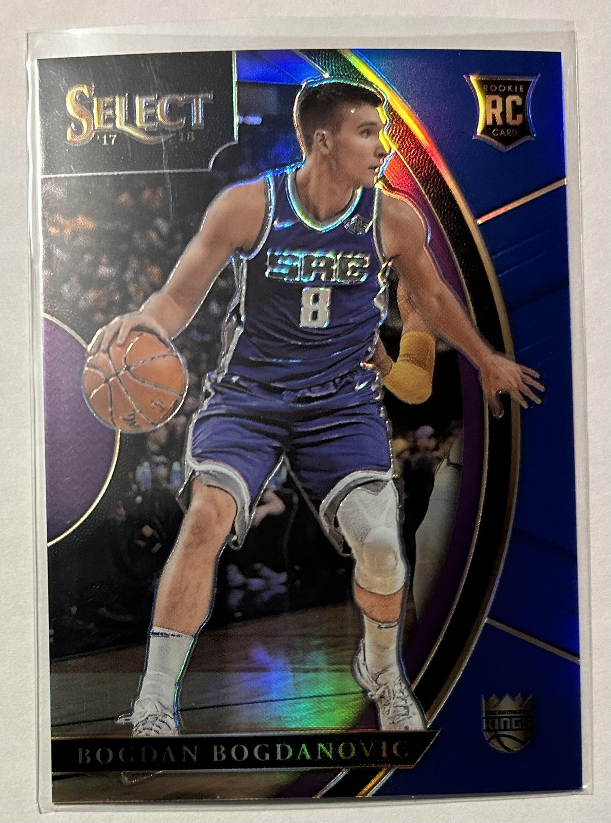 2017-18 Panini Select #57 Bogdan Bogdanovic Blue Prizms #/299