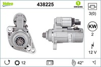 Anlasser FÜR VW Touran (1T3), VW Polo V (6R1, 6C1) - Valeo 438225