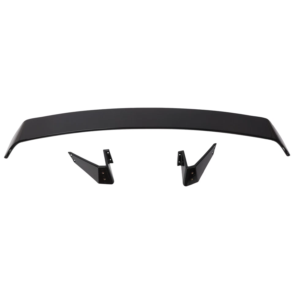 Glossy Black Universal Rear Trunk Spoiler Wing Racing For Universal Car Sedan Foto 4 de 4