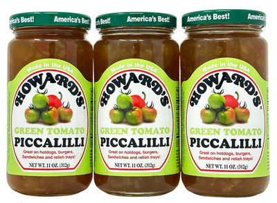 Howard s Green Tomato Piccalilli Relish 11 oz Pack of 3 New England Condiment