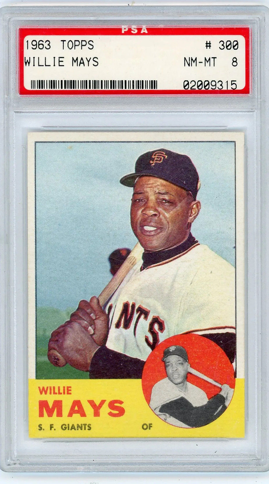1963 Topps Willie Mays #300 PSA 8