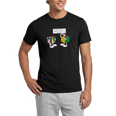 Rubik's Cube Zauberwürfel Comic Lustig Witz Männer T-Shirt