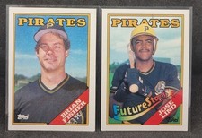 1987 Topps Pittsburg Pirates lot, Jose Lind & Brian Fisher