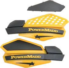 POWERMADD Star Series Handguards Yellow/Black Part 34201 for ATV and Motorcycle