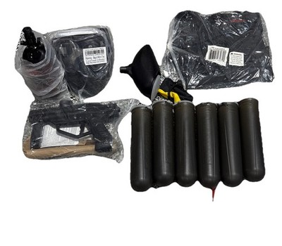 Maddog JT Stealth Semi-Automatic Titanium HPA Paintball Gun Starter Package