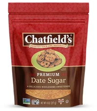 Granulated Date Sugar Raw - Sugar Substitute for Kosher, Vegan and Gluten Fre...