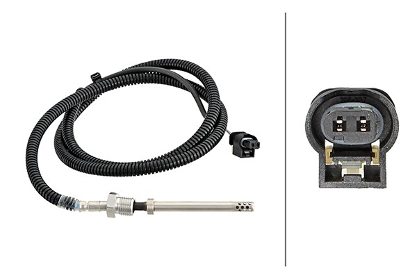 Vor Katalysator Hella 6PT 358 181-731 Sensor, Abgastemperatur FüR MERCEDES-BENZ-image