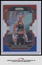 2022 Panini Prizm WWE #182 Emilia McKenzie Red, White and Blue