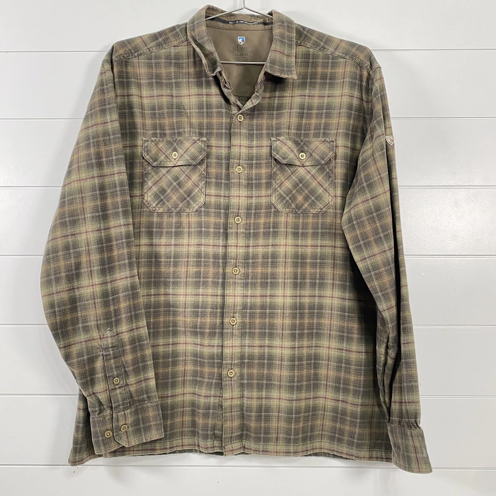 Kuhl Shirt Mens XL Green Plaid Long Sleeve Button Front Flannel Outdoor Casual
Opens in a new window