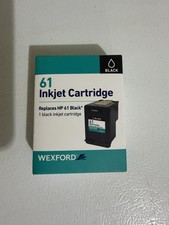 Wexford 61 Black Inkjet Cartridge Replaces HP 61 Black Printer Ink New Sealed
