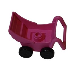 Lego Duplo Mom and Baby 10585 Pink Baby Stroller Replacement Toy  2.5 Inches 